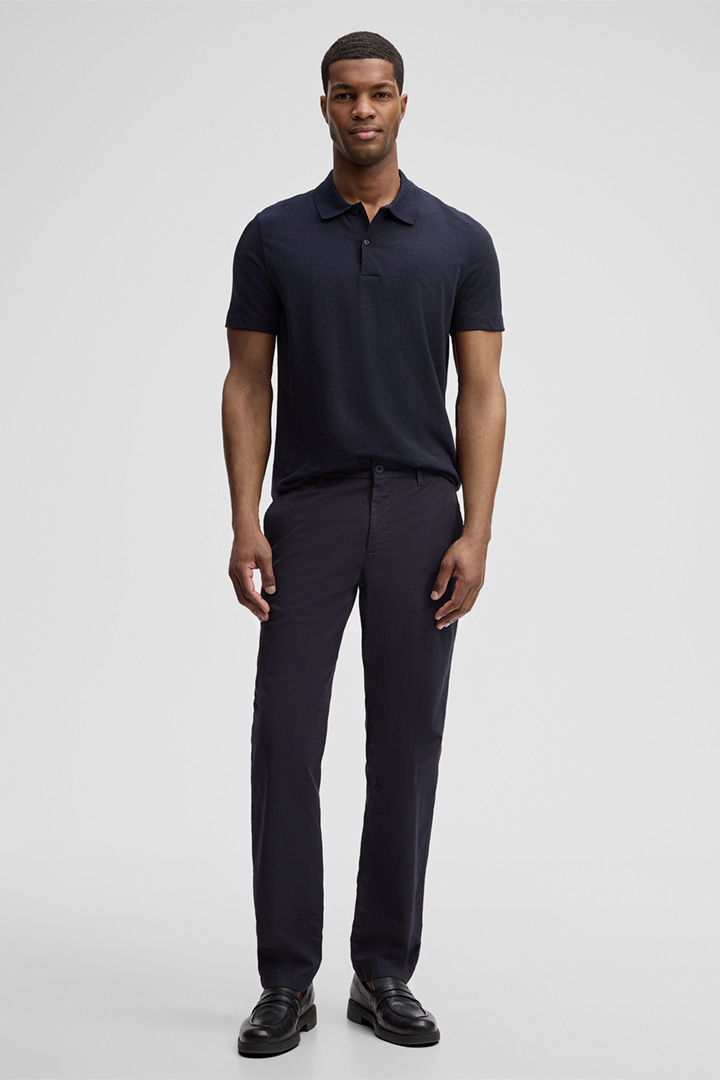 Führt zu Produktdetailseite „Poloshirt Lino, navy"