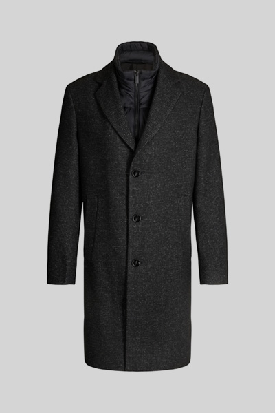 Mantel Adria, schwarz gemustert