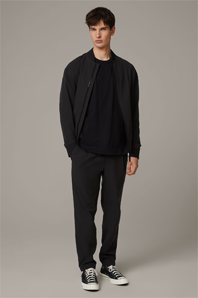 Baumwoll-T-Shirt Roux, schwarz