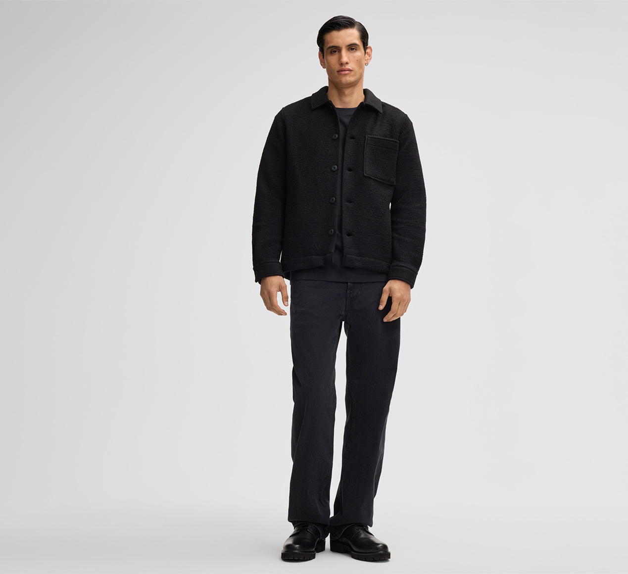 Strellson presents the product Noel Overshirt in Black from the category Shirts