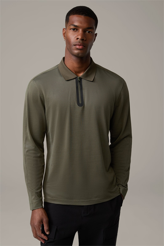 Long-sleeved Top in Olive