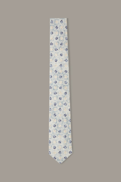 Cravate, bleu clair à motif