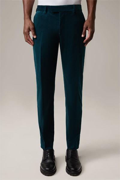 Melwin Corduroy Trousers in Turquoise