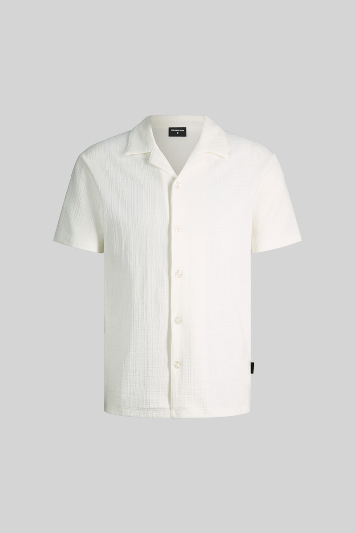 Leidt naar de productdetailpagina „Jerseyoverhemd Filip, crème gestructureerd"