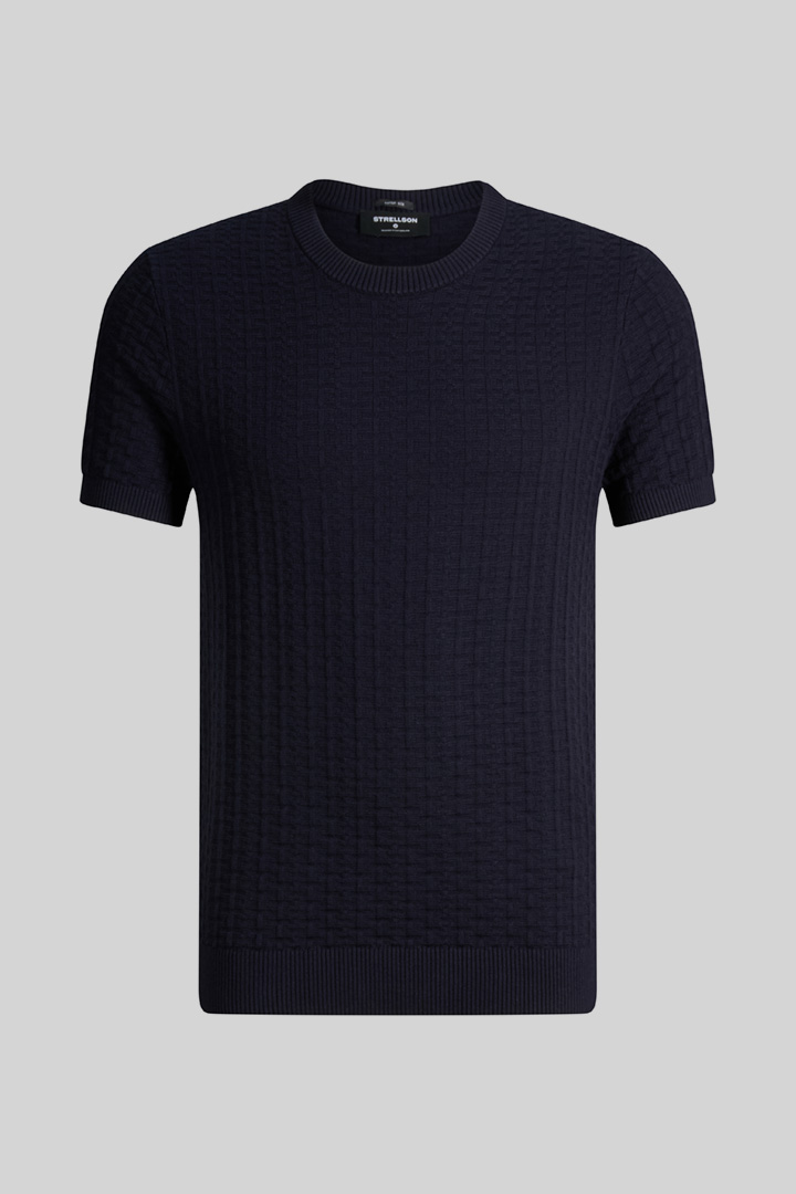 Führt zu Produktdetailseite „Strick-Shirt Robas, navy"