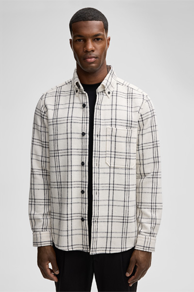 Overshirt Nero, beige