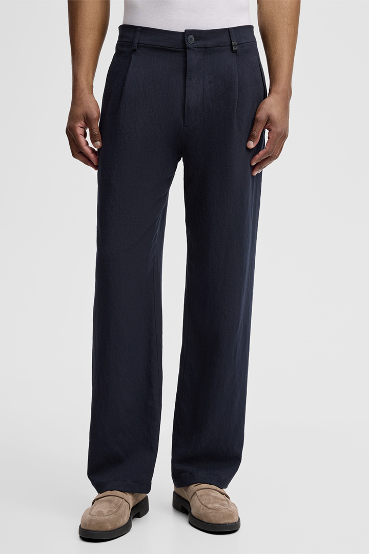 Bundfaltenhose Jarod, navy