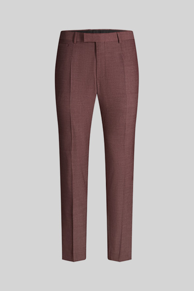 Kynd modular suit trousers, burgundy