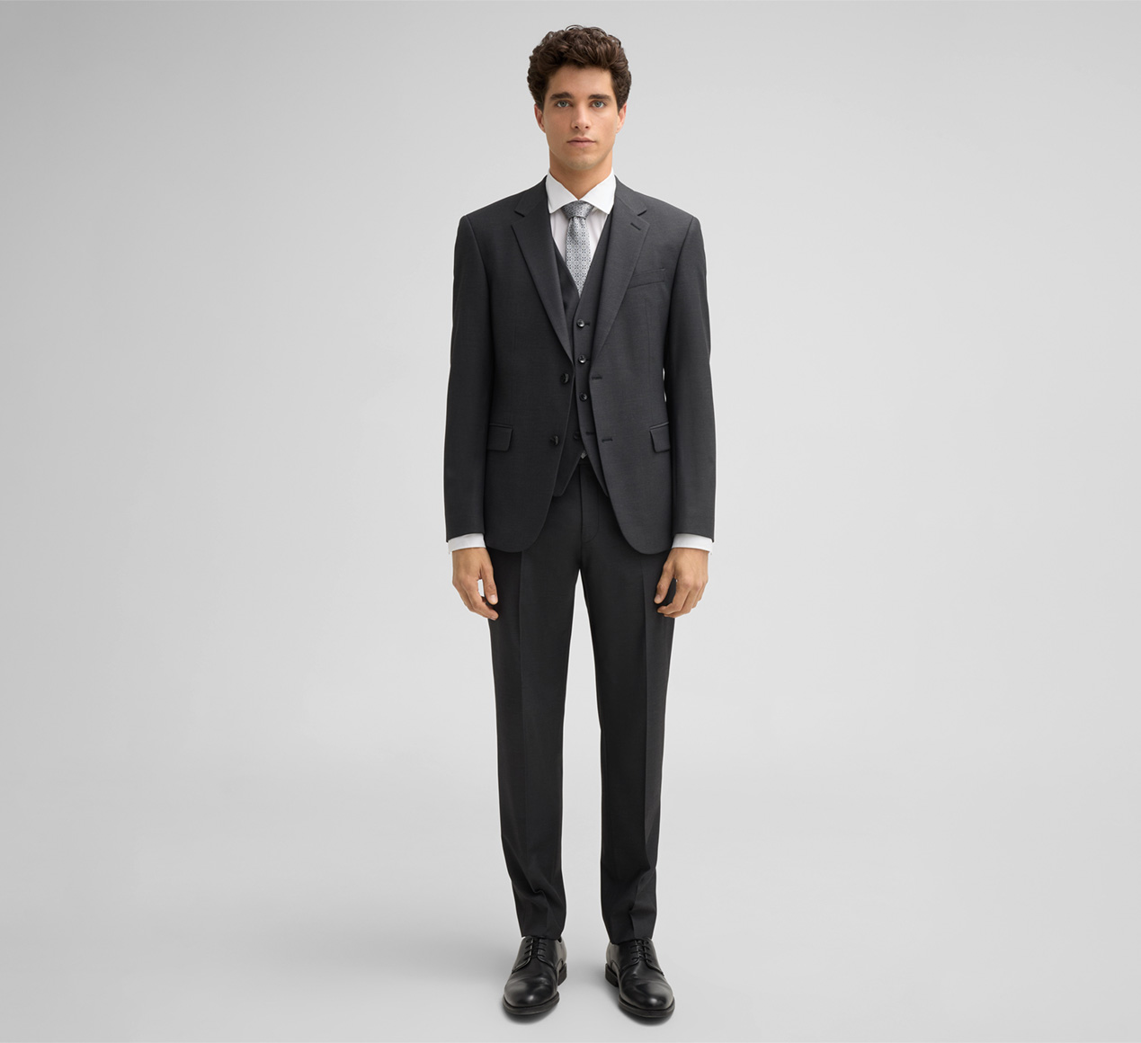 Strellson presents the product Flex Cross Melwin Modular Suit Trousers in Anthracite from the category Trousers