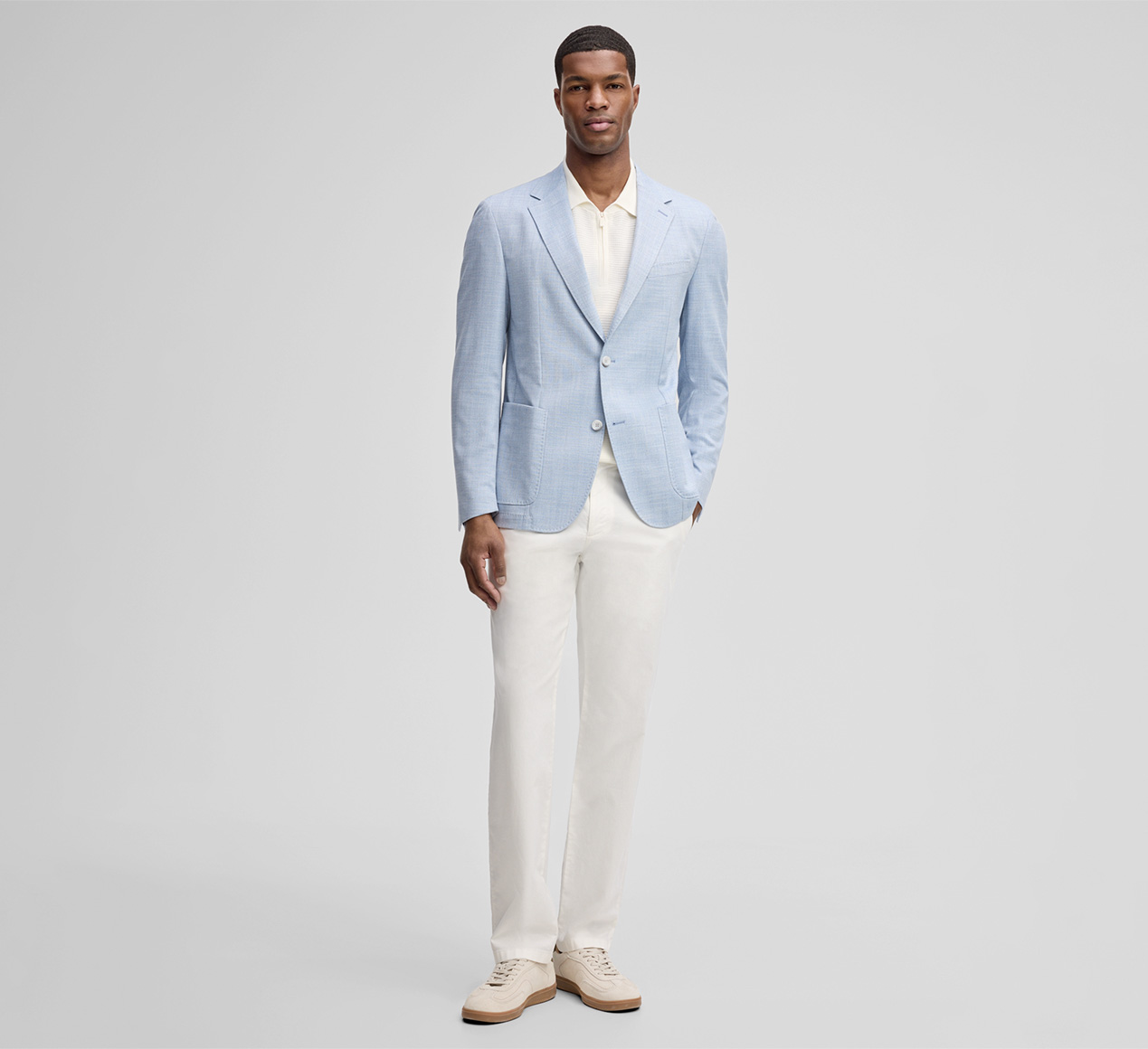 Strellson presents the product Acon jacket, light blue marl from the category Jackets