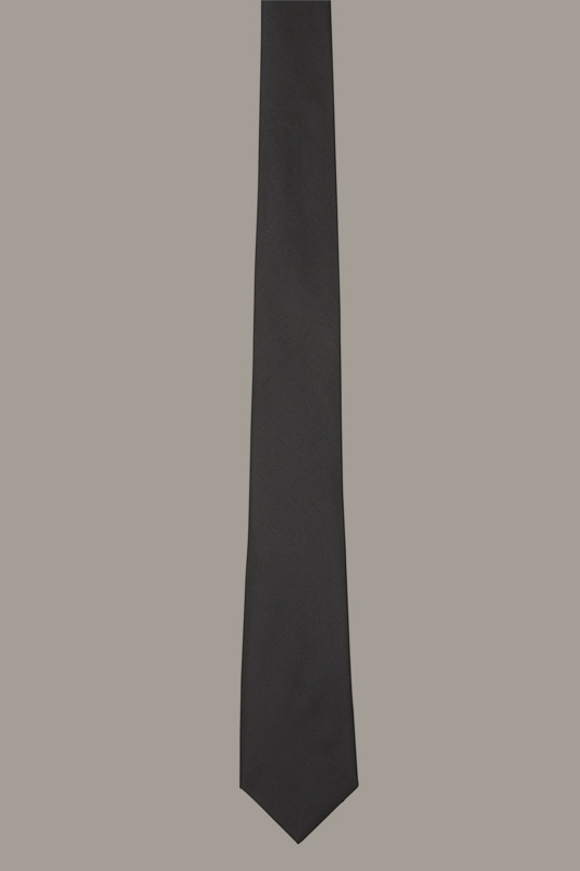 Cravate en soie, noire