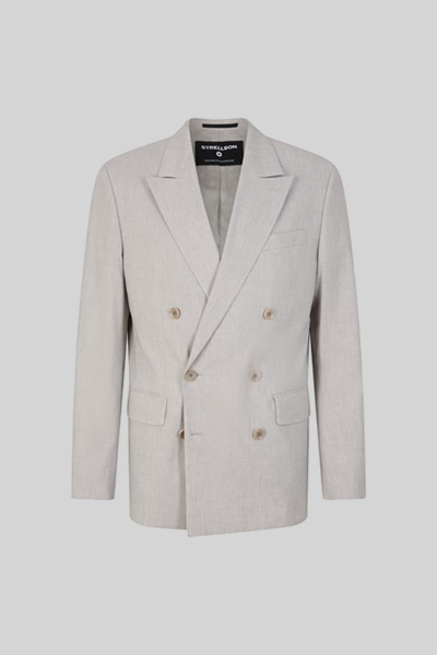Leinen-Mix-Sakko Ashton, hellgrau