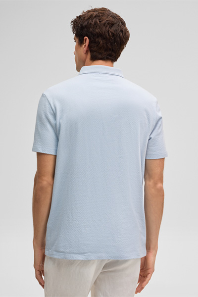 Poloshirt Fisher, hellblau