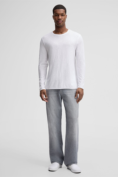 Colin Long-sleeved Top in White