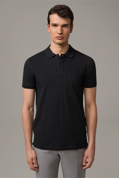 Führt zu Produktdetailseite „Poloshirt Petter, schwarz"