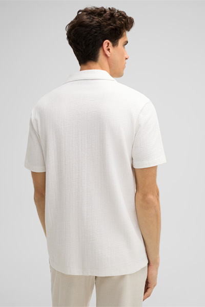 Jersey-Hemd Filip, creme strukturiert