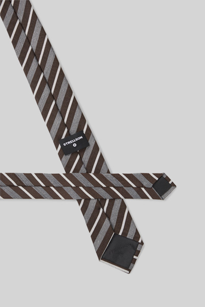 Führt zu Produktdetailseite „Krawatte, braun gemustert"