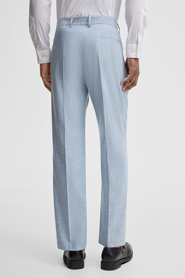 Anzughose Tomeo, hellblau meliert