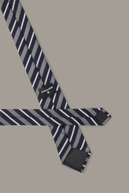 Krawatte, navy gemustert