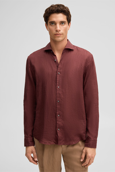 Führt zu Produktdetailseite „Hemd Ceasar, bordeaux rot"