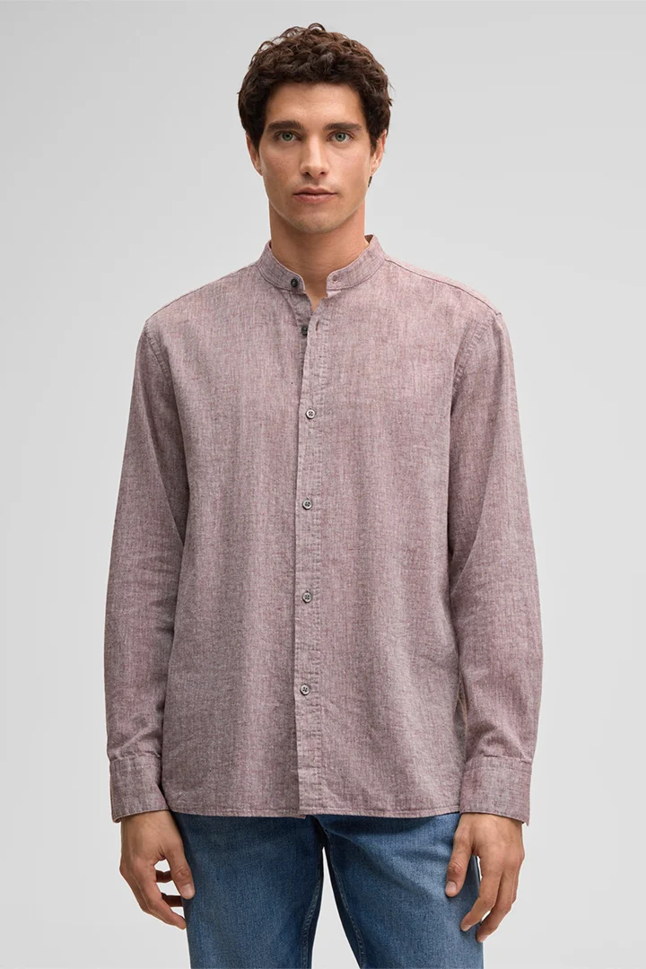 Führt zu Produktdetailseite „Hemd Calisto, rot meliert"