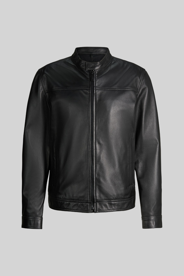 Führt zu Produktdetailseite „Lederjacke Jace, schwarz"