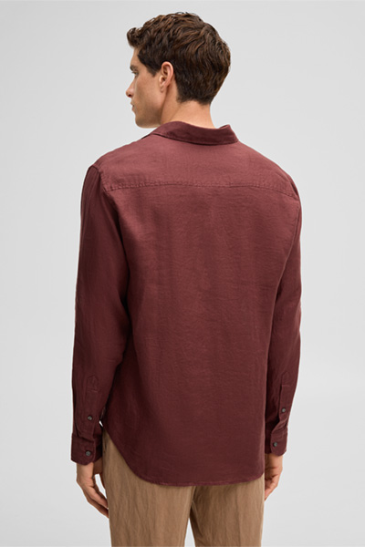 Führt zu Produktdetailseite „Hemd Ceasar, bordeaux rot"