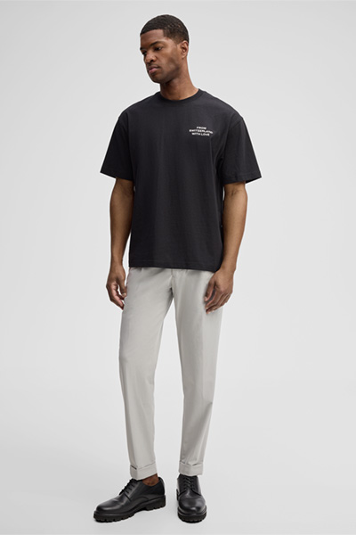 Flex Cross Anzughose Louis, hellgrau