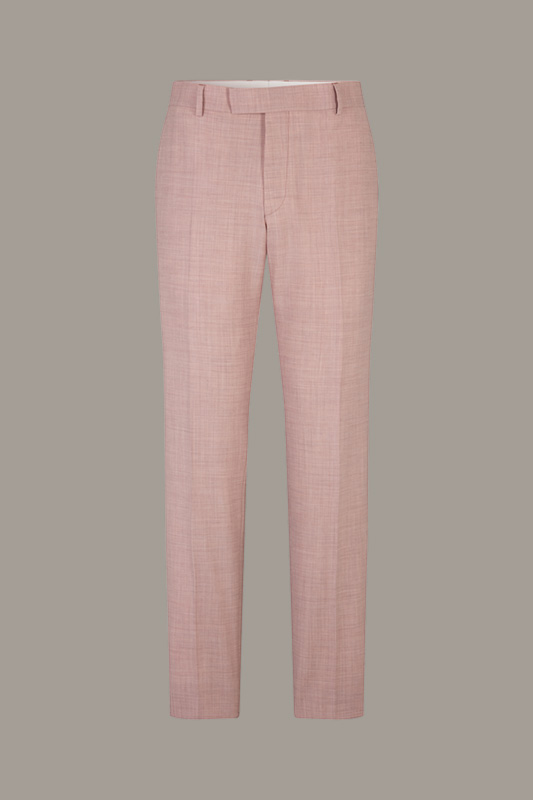 Pantalon à plis marqués Flex Cross Melvin, rose chiné
