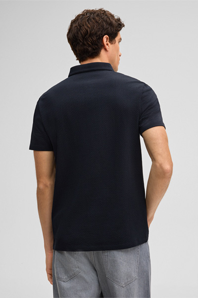 Führt zu Produktdetailseite „Poloshirt Fisher, navy"