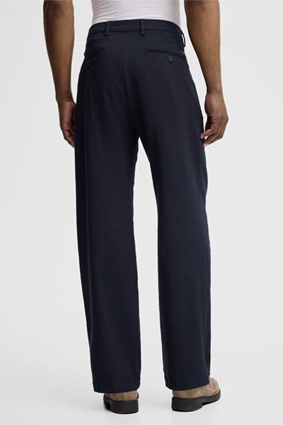 Bundfaltenhose Jarod, navy