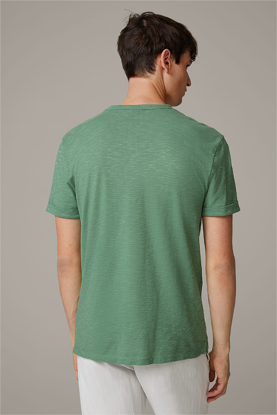 Baumwoll-T-Shirt Colin, hellgrün strukturiert