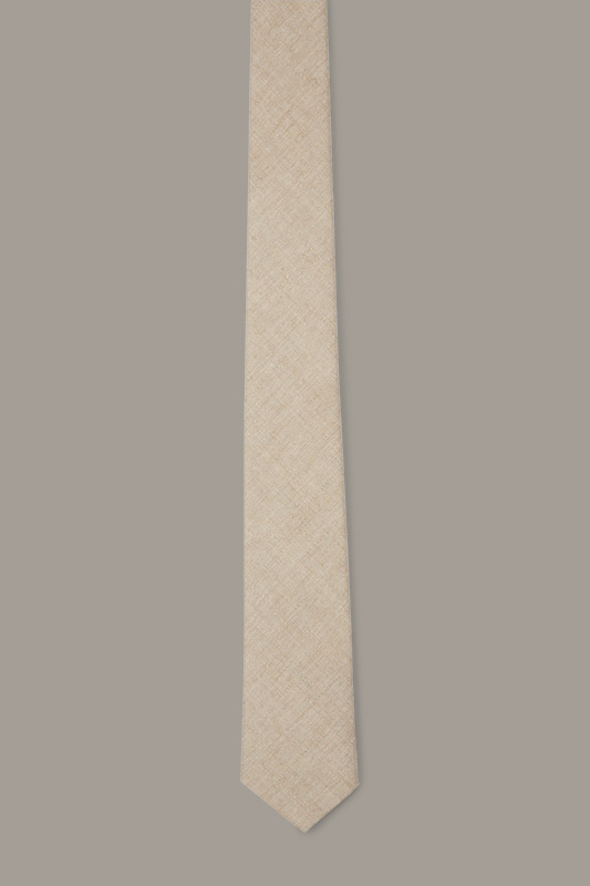 Krawatte, hellbraun strukturiert