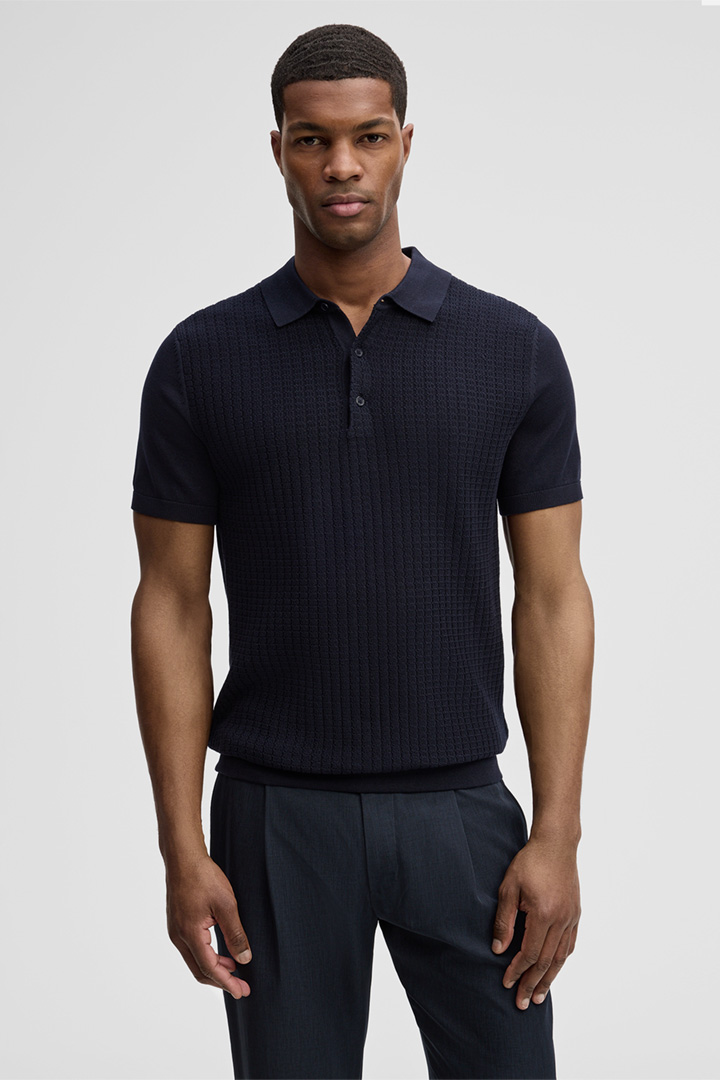 Polo en maille Adrian, navy