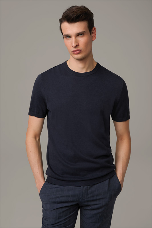Strick-Shirt Vincent, navy