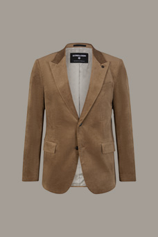 Veste de costume en velours Ayres, en beige foncé