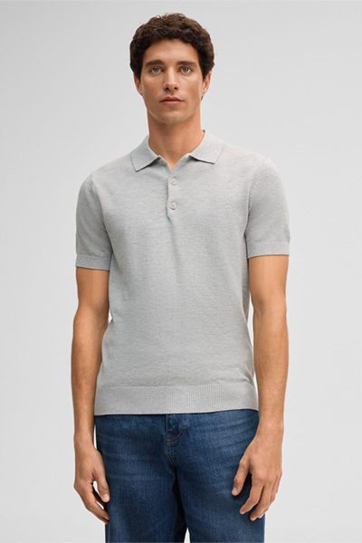 Poloshirt Loic, hellgrau