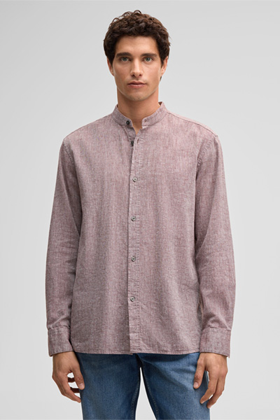 Hemd Calisto, rot meliert