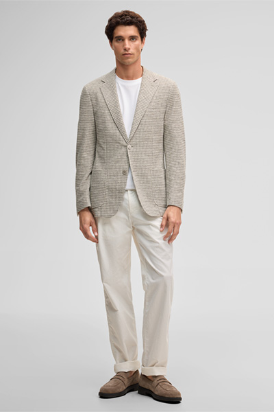 Sakko Acon, beige gemustert