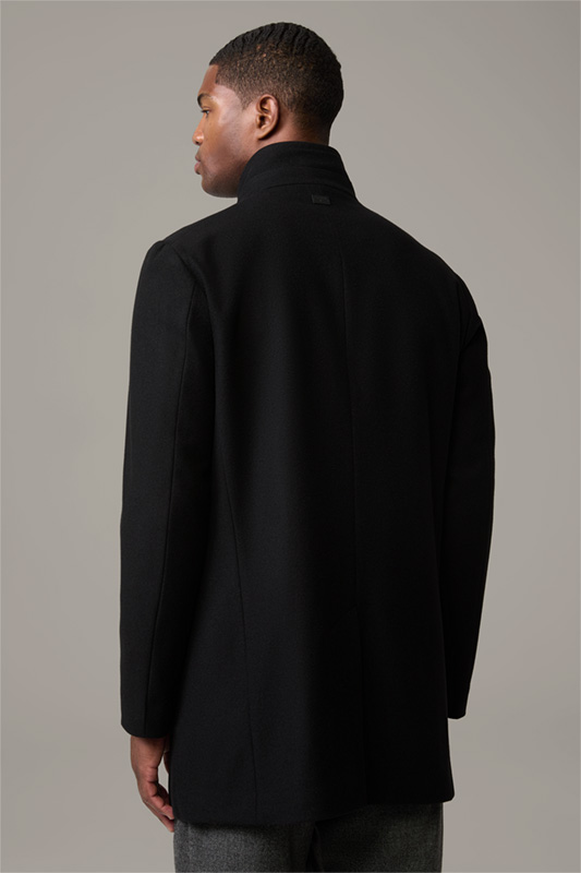 Manteau Finchley en laine mélangée, noir