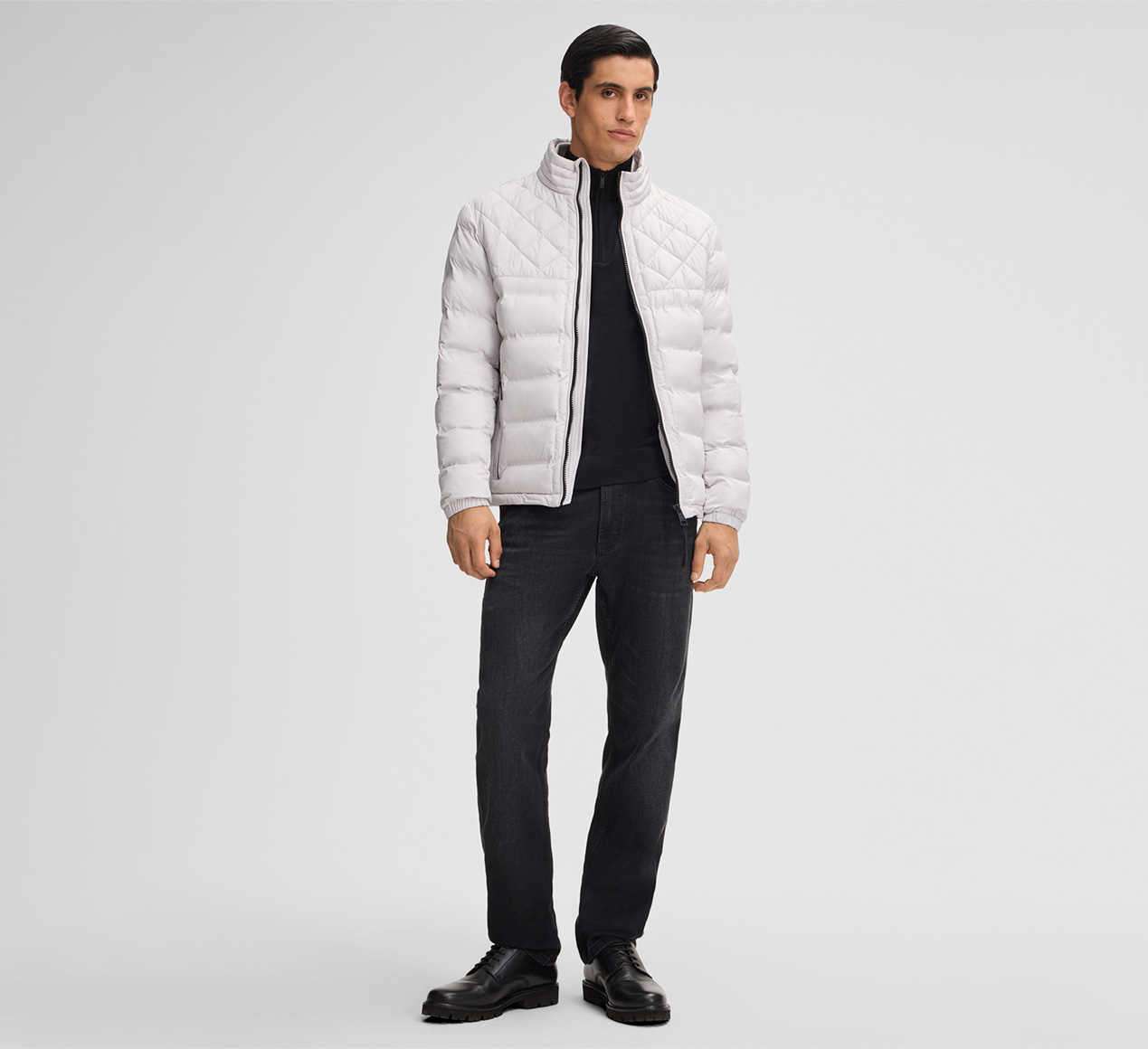 Strellson presents the product Clason Fused Quilted Jacket in Off-white from the category Jackets