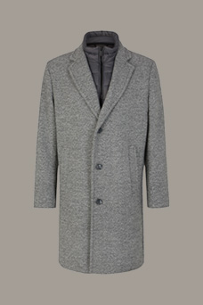 Manteau en laine mélangée Baronz, gris clair chiné
