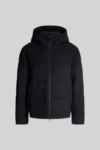 Smooth Quilted Jacket in Navy