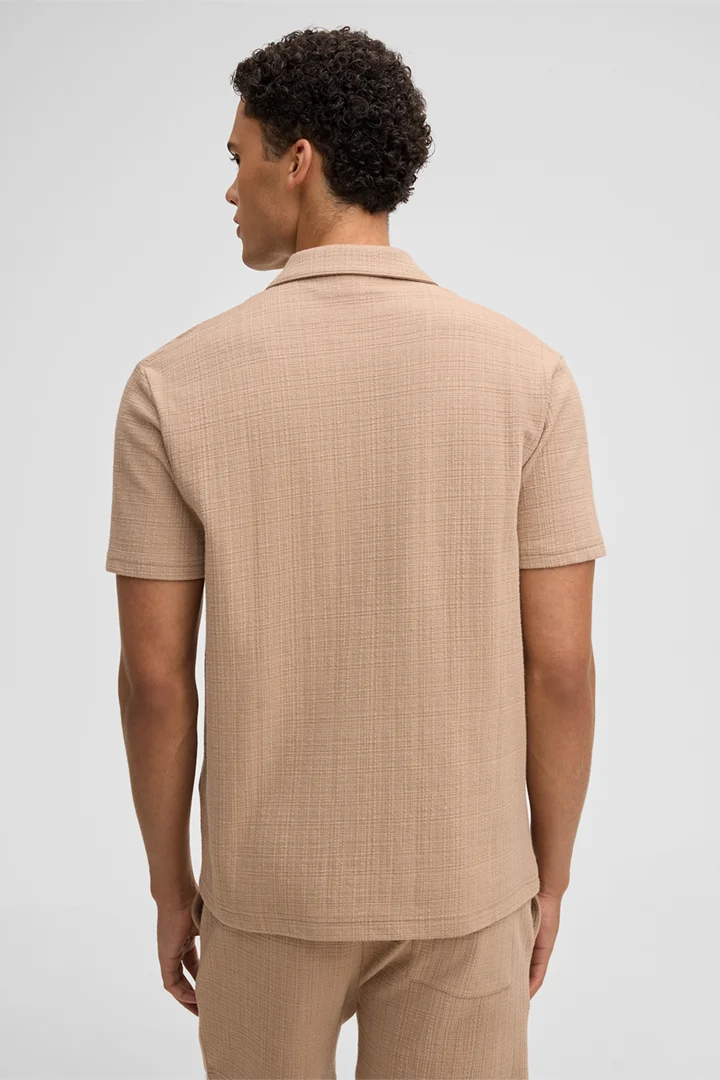 Jersey-Hemd Filip, beige