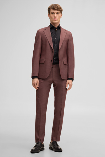 Alzer modular jacket, burgundy red