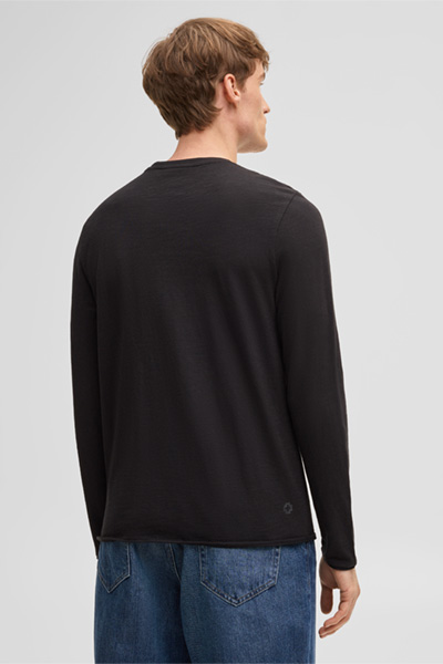 Colin-shirt met lange mouwen, zwart