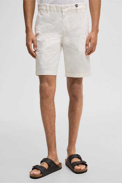 Chino-Shorts Crush, offwhite