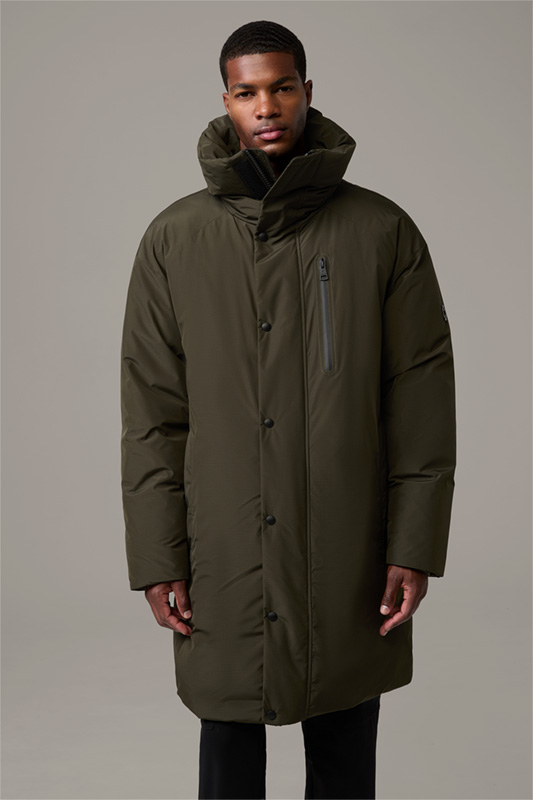 Water-repellent Parka in Olive