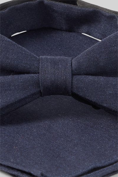 Set vlinderdas met pochet, marineblauw