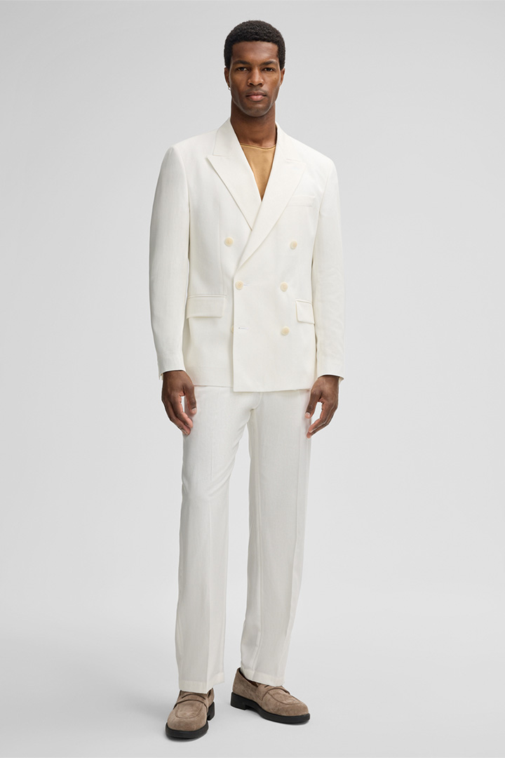 Leads to look detail page “Ashton-Joe Modular Suit in Off-white”